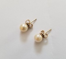 Cultured Pearl Stud Earrings - 12KGF Posts -- Size 6mm _-_ PRICED TO MOVE!!! _-_