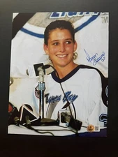 Manon Rheaume Hot autographed signed NHL Lightning 8x10 photo Beckett BAS coa