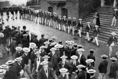 Feier der Gründung der Harrow School London 1930 4x6 Foto