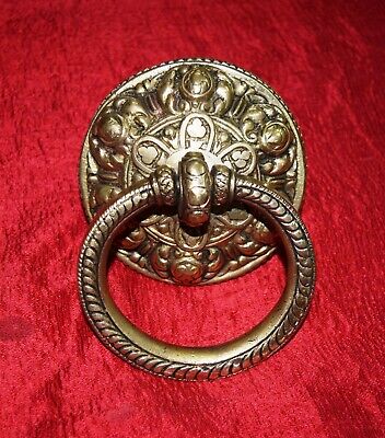 Brass Tibetan Buddhist Heavy Door Knocker Handicraft Front Doorbell Knocker WG11
