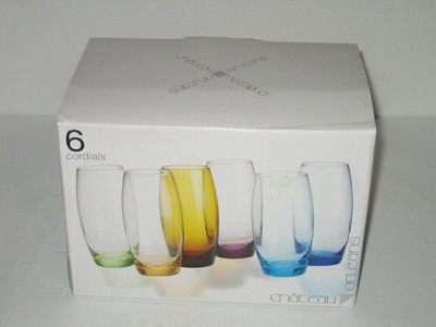 Chateau orleans set of six oval cordial glassses 4oz (786460057494)