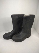 Black Northerner Rubber Rain Waterproof Snow Muck Boots Size 13 Kids Toddler