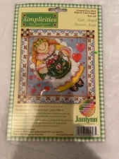 NEW! Simplicities by, Janlynn “LOVE ANGEL” #140-258 Counted Cross Stitch Kit