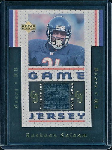 1996 Upper Deck Game Jersey #GJ5 Rashaan Salaam - Chicago Bears