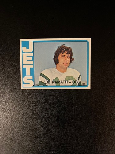 1972 TOPPS FOOTBALL JOE NAMATH # 100 * VG W / PINHOLE *