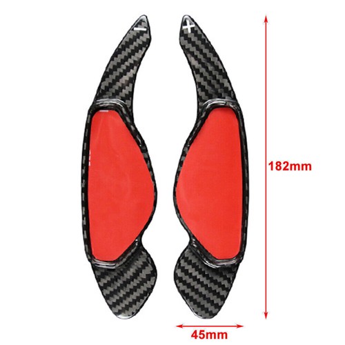 2X Carbon Fiber Steering Wheel Paddle Shifter Extension Fit Land Rover 2010+ - Picture 6 of 8
