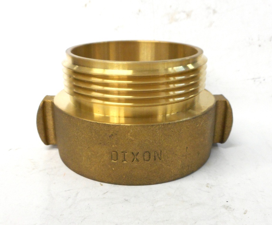 DIXON,2 1/2" HYDRANT ADAPTER ROCKER LUG, RHA25T25F, BRASS, THREADED