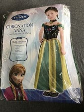 Frozen Princess Anna Coronation Dress Halloween Costume Medium New