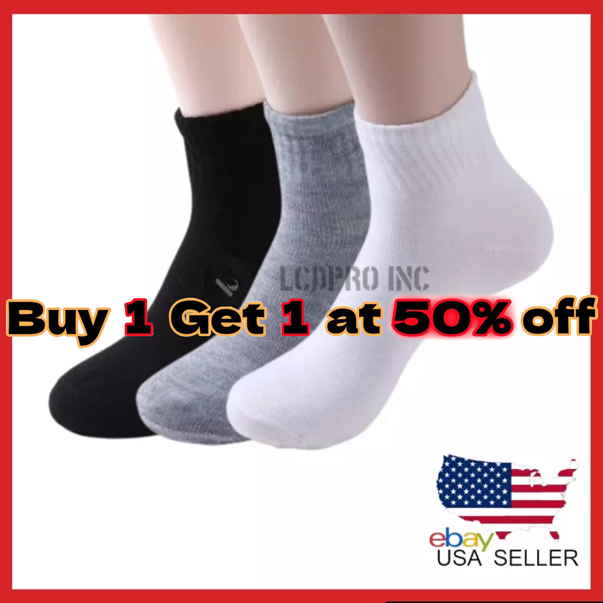 Lot 12 Pairs Mens Womens Ankle/Quarter Crew Socks Sport Casual Cotton Socks US