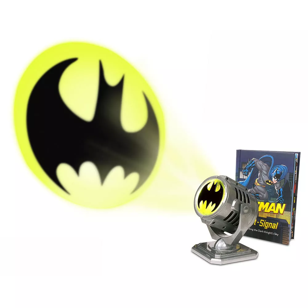 Batman Bat Signal Sign Logo Projection Light Lamp 4.6x4.1 Gold Idea Nuova  New