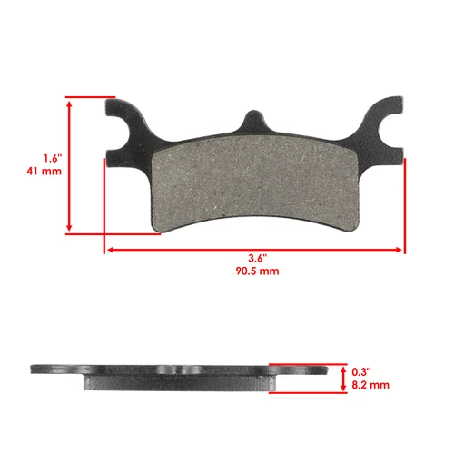 Brake Pads for Polaris Sportsman 500 HO EFI 2003 2005 06 07 08 Front Rear Brakes - Bild 3 von 7