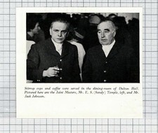 ES Sandy Temple Mr Jack Johnson Joint Masters Hunt Dalton Hall  - 1964 Clipping