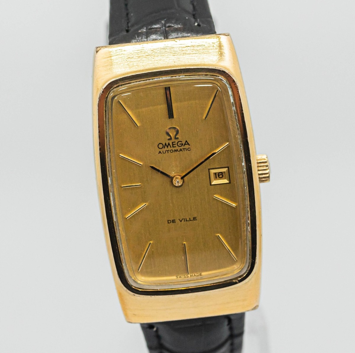 RARE** Vintage OMEGA De Ville Cal.684 Automatic Gold Dial