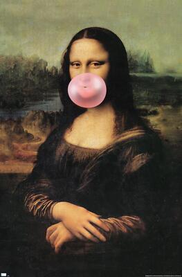 Reinders - Mona Lisa Bubble Gum - Poster