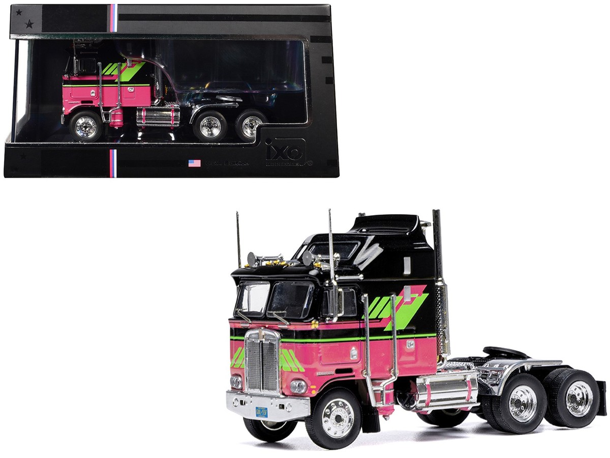 IXO U64TR006 1/64 1976 Kenworth K100 Aerodyne Truck Tractor Black