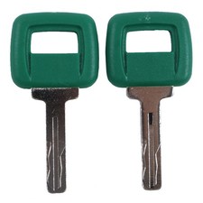 2X Laser Cut Ignition Key 11039228 for Volvo Loader L180 Haul Truck A20 A30 A35