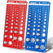 68 Nut and Bolt Thread Checker Standard and Metric, Screw Size and Thread Gauge