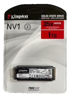 Kingston NV1 1TB PCIe NVMe Internal SSD (SNVS/1000G