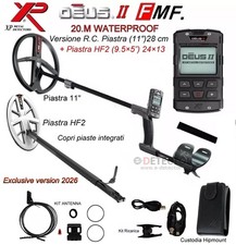 XP DEUS 2  RADIOCOMANDO METAL DETECTOR PIASTRA 11" (28 cm)+PIASTRA HF2 ELITTICA