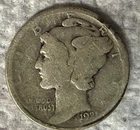 1921-P  MERCURY SILVER DIME U S COIN - GOOD