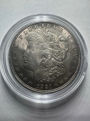 1921 Morgan Silver Dollar Almost Uncirculated