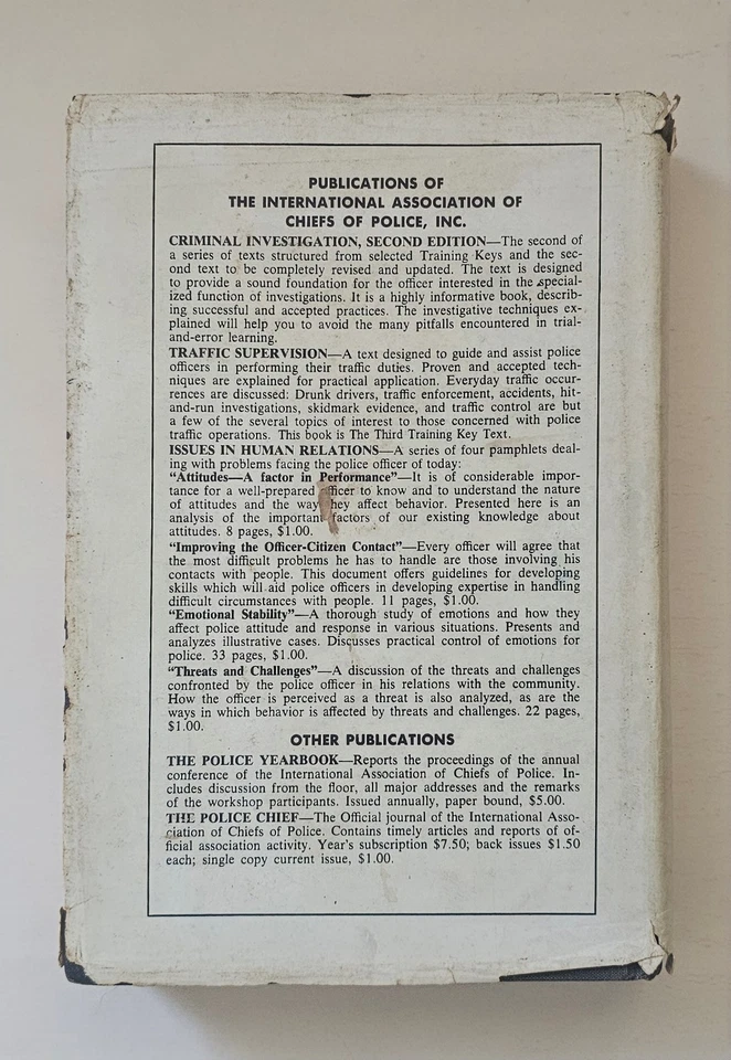 The Patrol Operation (2nd Edition - Nov. 1970) = Police Manual and Procedures - Image 3 of 4