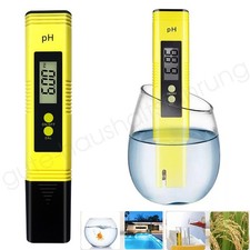 2x PH Wert Tester Wasser Messgerät Digital Messer Aquarium Pool Prüfer pH 0-14