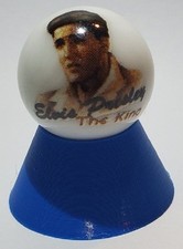 Elvis Presley Glass 1" Logo Marble w/ Colored Stand 2