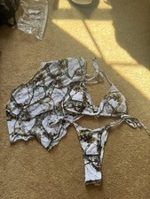 Women  s Shein Camouflage Three Piece Set Size Medium NEW