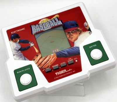 VTG '94 Tiger Electronics LCD Handheld Baseball Game Red 7-741 Tested & in VGUC_