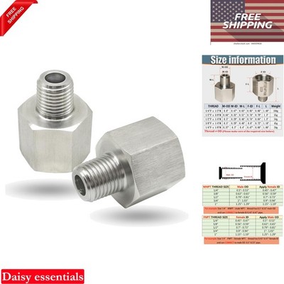 1/4'' Female to 1/8'' Male NPT Reducer Adapter Stainless Steel Pipe Fitting 560...