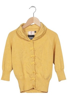 Banned Strickjacke Damen Cardigan Jacke Gr. M Gelb #tevbyr0