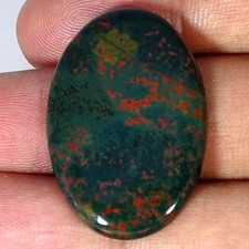 31.70Cts Natural Bloodstone Oval Cabochon Loose Gemstone 23X34X4MM