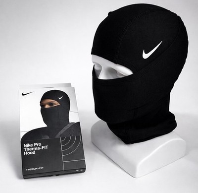 Nike Pro Therma-Fit Hyperwarm Hood Ski Mask Black Unisex Dri-Fit