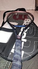 Wilson Hope Titanium Tennis Racket w New Bag Pink Turquoise 4 " BCRF