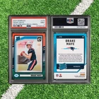 2024 Donruss RC Drake Maye #379 Optic Preview Red & Green! New England Patriots