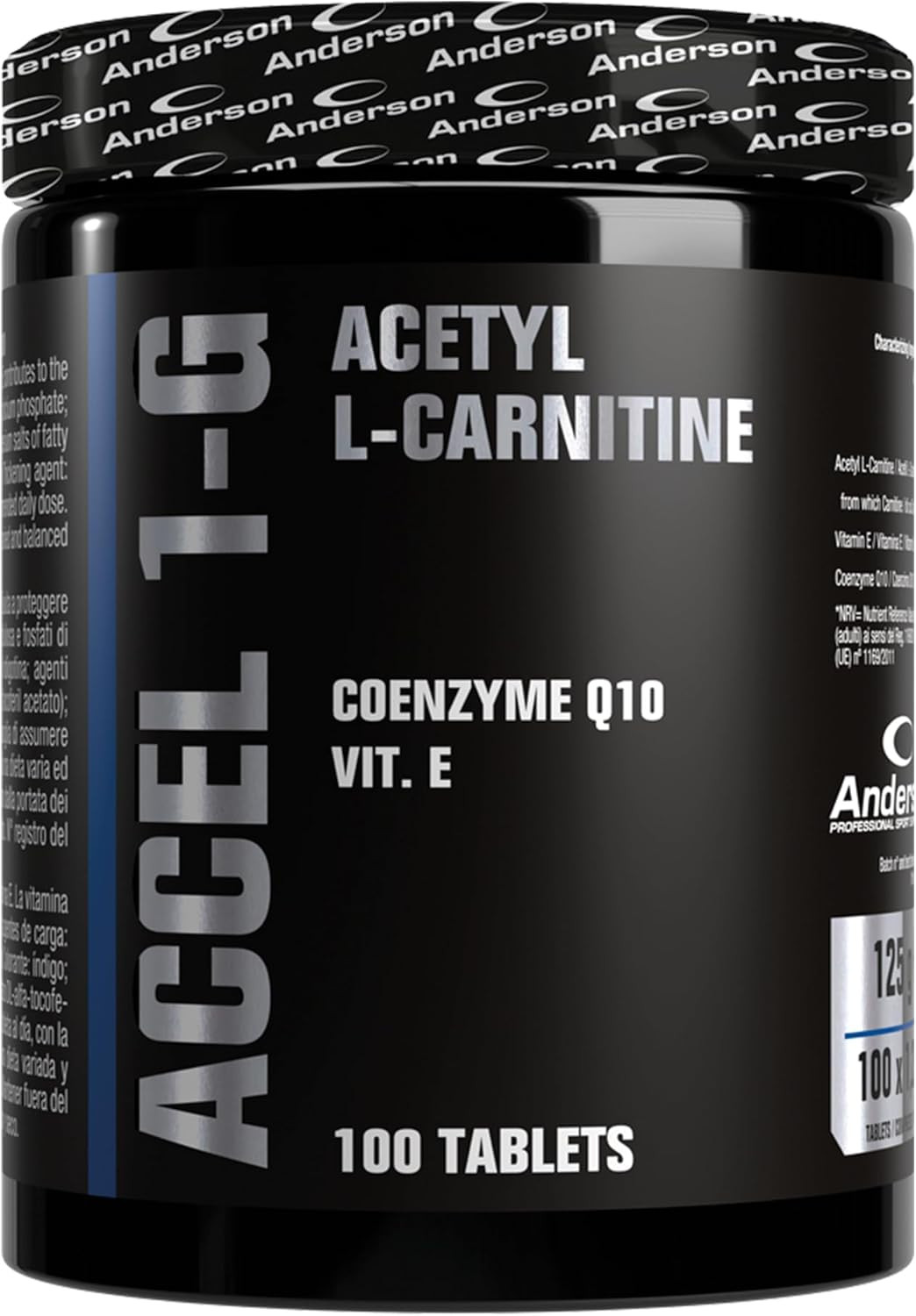 Anderson Accel 1-G: Acetil L-Carnitina ad Alto Dosaggio 100 cpr