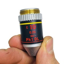 Nikon E 10x 0.25 160/- Ph1 DL Phase Contrast Microscope Objective Lens