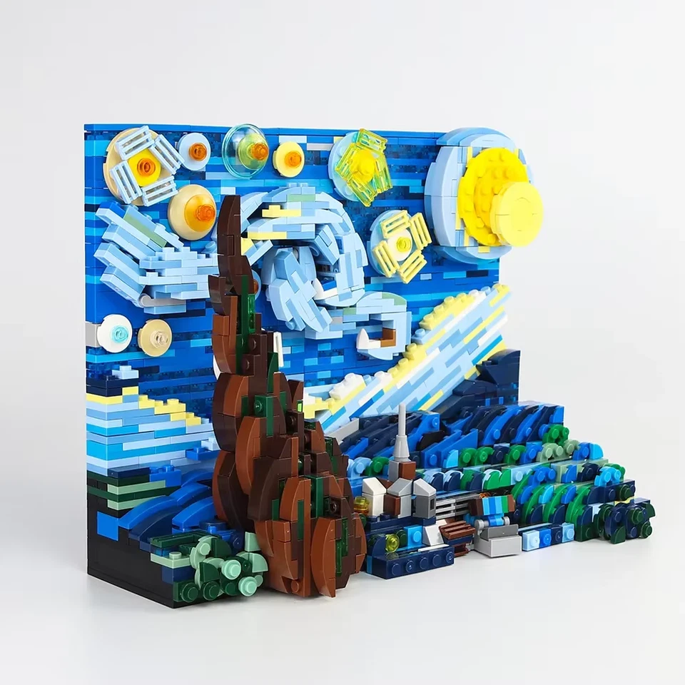 21333 MOC Vincent van Gogh - The Starry Night Building Blocks Ideas 2316pcs - Image 3 of 4