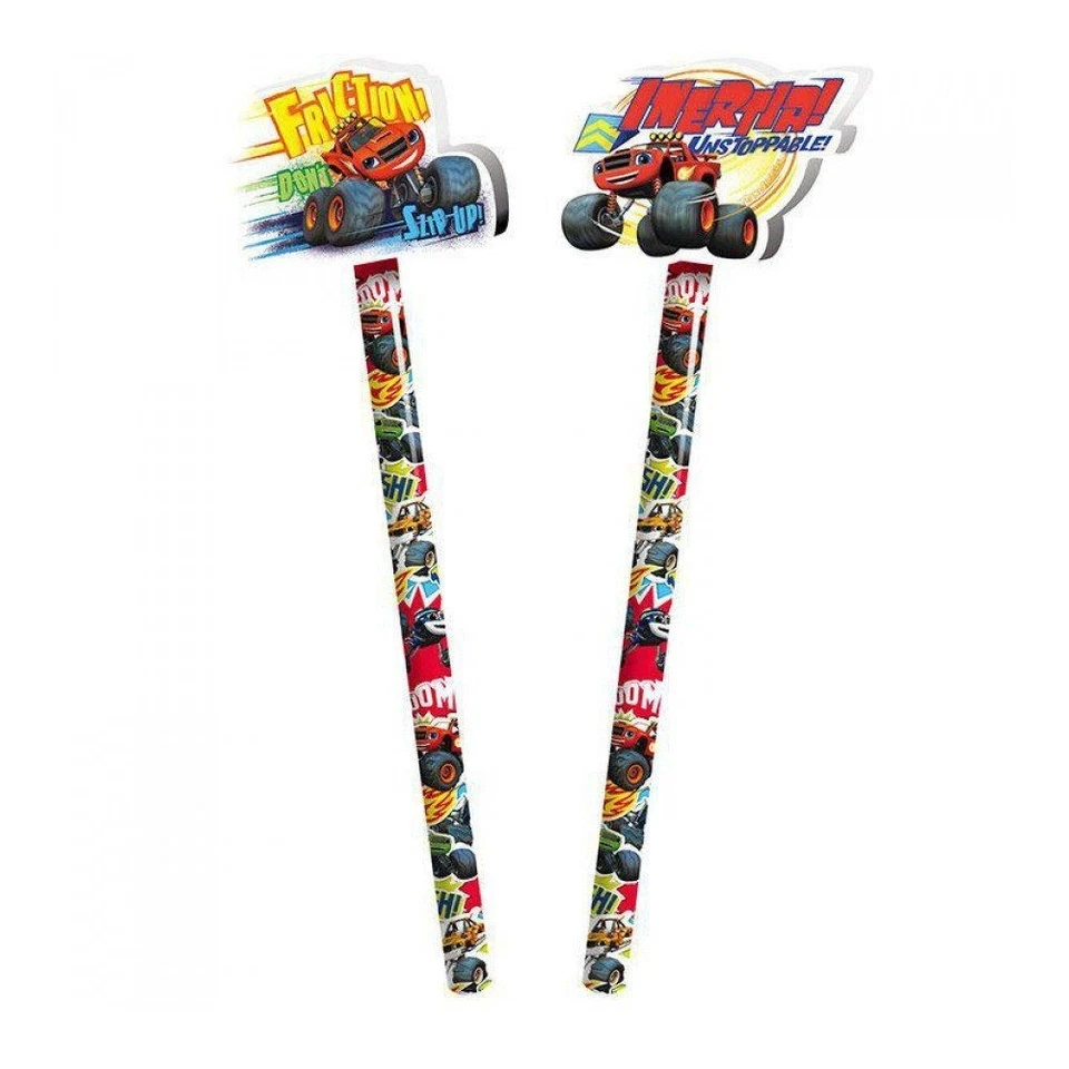 BEMIRO Bleistift Blaze & die Monstermaschinen, Bleistift Kinder