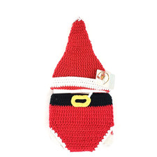 NEW 2Pc. Santa SIZE 0-6 Crochet Outfit Photography Prop Months Christmas Baby