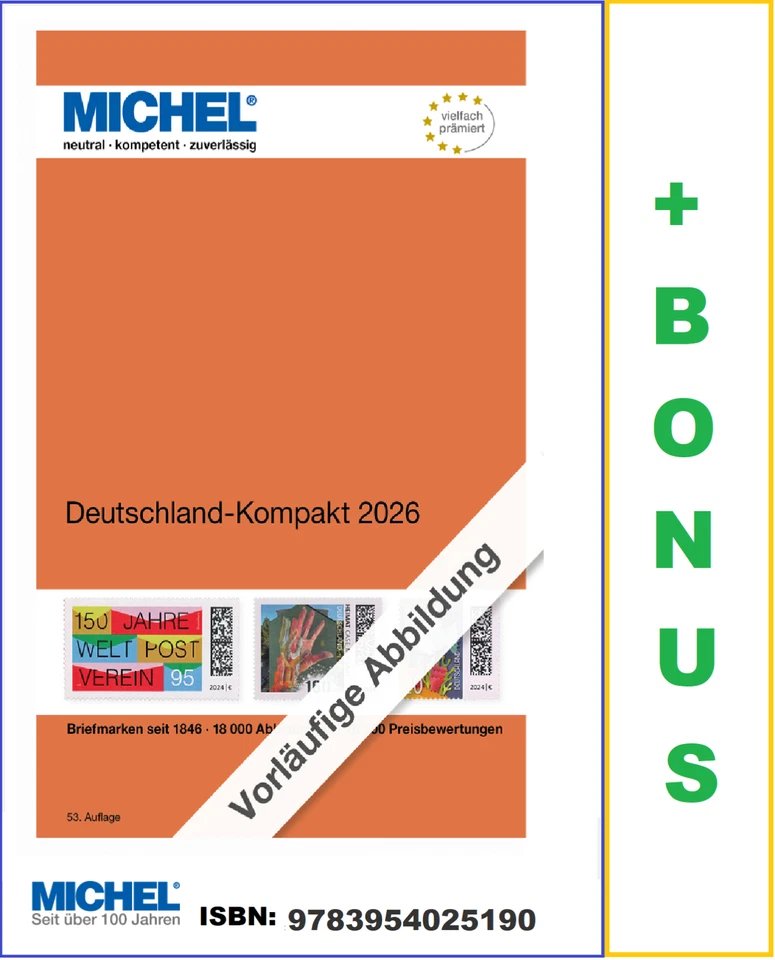 MICHEL-JUNIOR-2026-Deutschland-Kompakt-Briefmarkenkatalog-54.-Auflage - Bild 1 von 1
