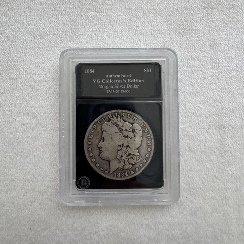 1884 Authenticated VG Collector's Edition Morgan Silver Dollar