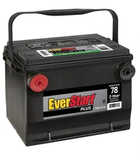 EverStart Plus Lead Acid Automotive Battery, Group 78 12 Volt, minimum 600 CCA