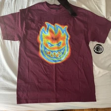 2 Spitfire T-shirts Men's Medium Graphic Print Short Sleeve Logo