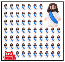 100 Pcs Jesus Toys Little Jesus Figurine Miniature Jesus Doll Tiny Jesus Figure