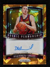 2019-20 Panini Prizm Rookie Penmanship Orange Ice Dylan Windler #RP-DWD Auto 1u6