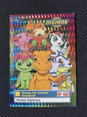 DIGIMON ANIMATED SERIES 1 HOLO UPPER DECK  2/34 1999 SILVER PRISM STAMPED