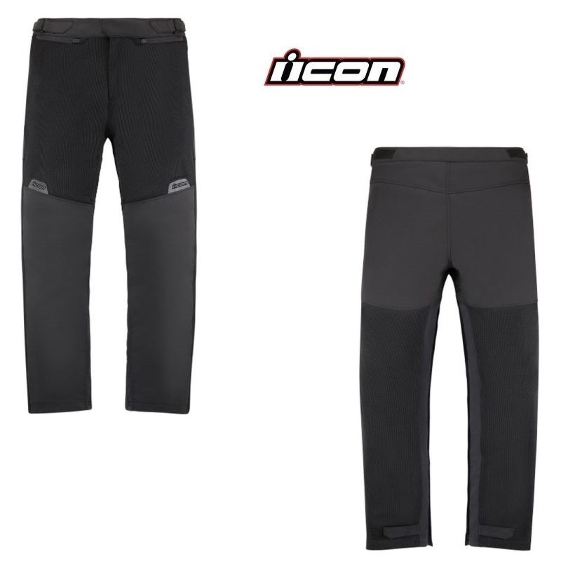 Icon Mesh AF Street Motorcycle Textile Overpant Black - Pick Size
