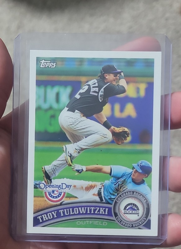 FREE SHIPPING 2011 Topps Opening Day - Troy Tulowitzki #182 COLORADO ROCKIES
